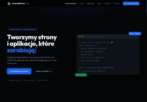 1990 zł netto za stronę, która nie stoi w szafie