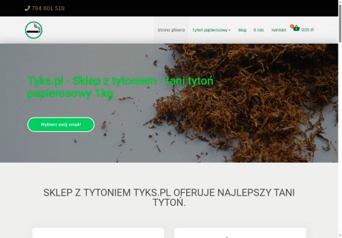 Tytoń papierosowy, tani tytoń średni, tyton słaby i tytoń mocny